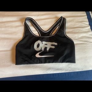Off white x Nike sports bra